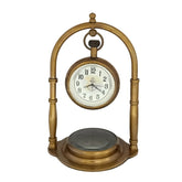 Personalised Desk Clock With Compass DCC0023